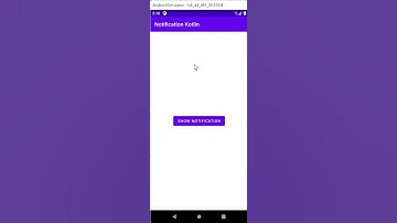 Notification Alert in Android Studio with Kotlin Code