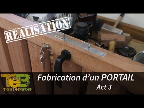 Travail du bois - la fabrication d'un portail en bois , act 3