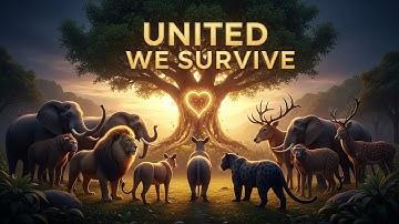 When Wild Animals Work Together 🐾 | Inspirational Jungle Fable About Unity & Courage