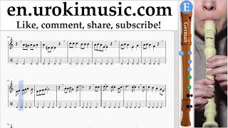 Recorder lessons (G.) Jingle Bell Rock Sheet Music Tutorial Part#2 um-i-rn352 Recorder lessons (G.) Jingle Bell Rock Sheet Music Tutorial Part#2 um-i-rn352
