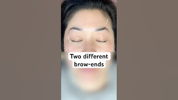 Two different #brow ends #browgamestrong #browshaping #browgame #brows #eyebrows #beauty #shorts