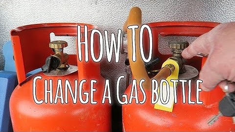 How to  replace a gas bottle in a caravan