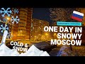 One Day in Snowy Moscow (Moscow's suburbs) | Russia 2021 December