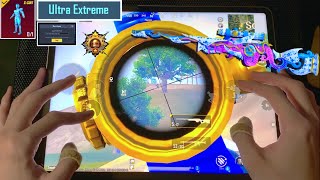 New Setting 😎🔥 6finger HANDCAM iPad Pro M2 chip‼️ | Solo vs Squad - PUBG MOBILE