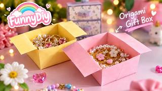 DIY Gift Box From Paper 🎀 | Easy Origami Tutorial