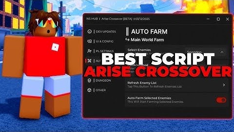ARISE CROSSOVER Script Pastebin 2025 AUTO FARM, AUTO DUNGEON, SELL UPGRADE ENCHANT PET (NO KEY)