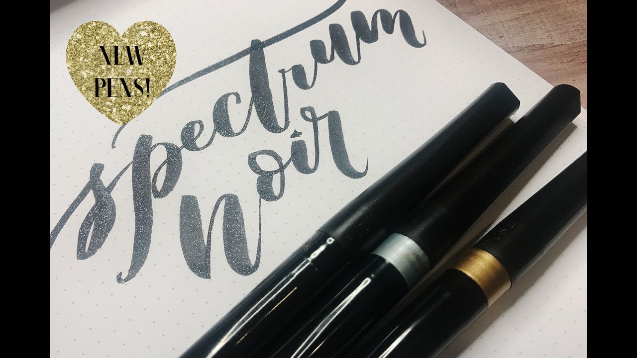 Spectrum Noir Sparkle Brush Pens Quick Review - YouTube