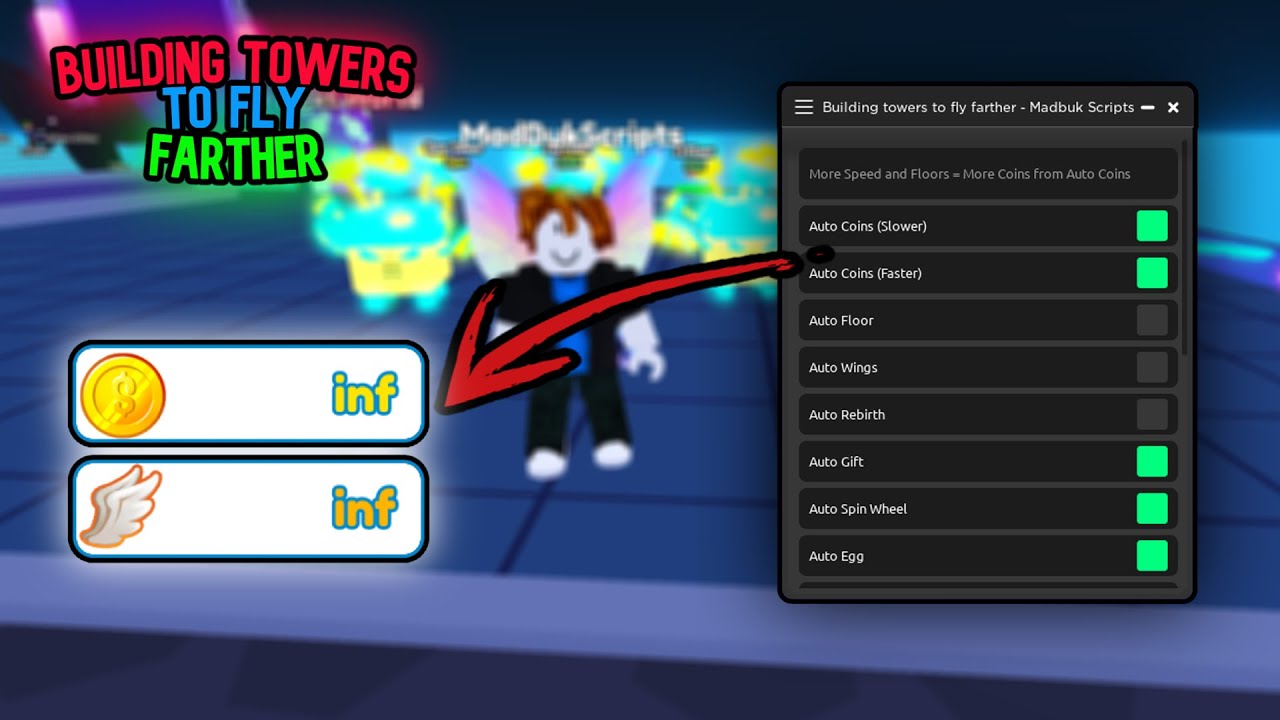 Roblox Building towers to fly Farther Script Pastebin Hacks - November 2023  