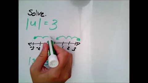 Introduction to solving an absolute value equation