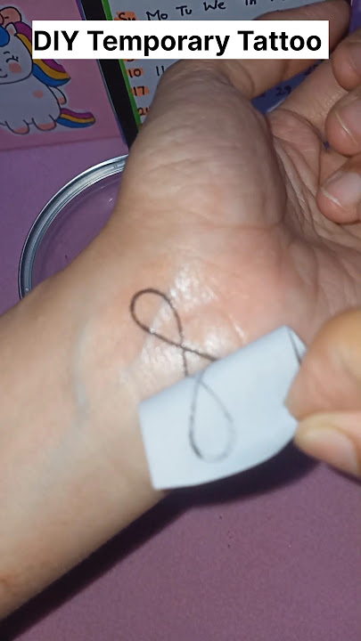 DIY TATTOO 😍❤️ #fun #shorts