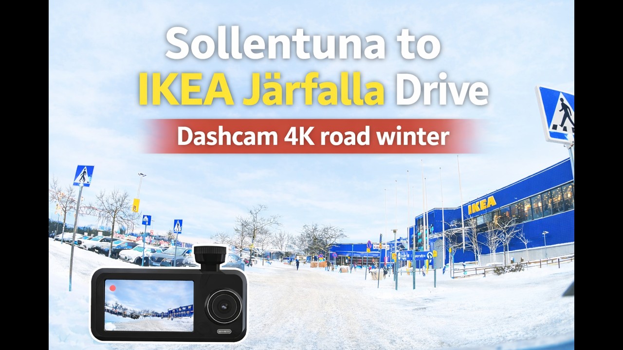 Sollentuna to IKEA Järfälla 🇸🇪 | 4K Winter Drive Dashcam Sweden 2026