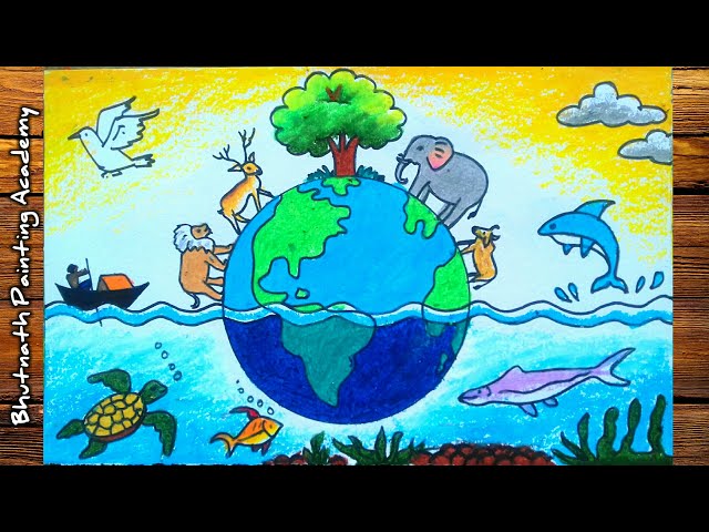 International biodiversity day drawing| biodiversity conservation drawing.  - YouTube