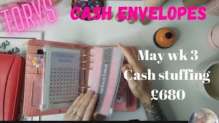 May week 3 UK Cash Stuffing + Savings Challenges #budgeting