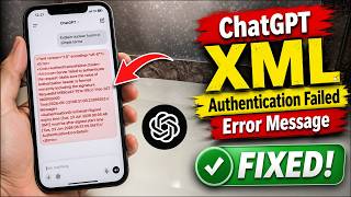 ChatGPT Authentication Failed Error Fix | Server Failed to Authenticate Request on iPhone