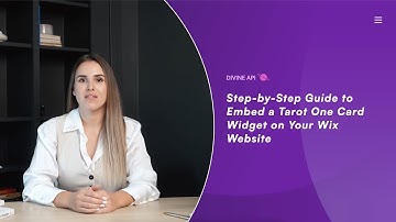 How to Embed a Tarot One-Card Widget on Wix Website | Divine API