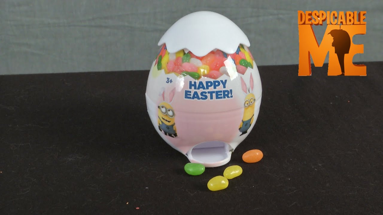 Despicable Me Easter Egg Dispenser from Candyrific YouTube
