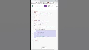 Computed property for component v-model binding #vue3 Composition API