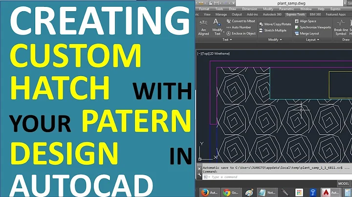 Creating custom Hatch with your Own Pattern Design...