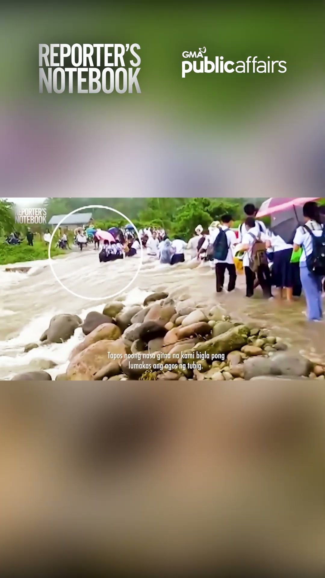 Tatlong estudyanteng tinangay ng ilog, ano kaya ang kalagayan? | Reporter’s Notebook