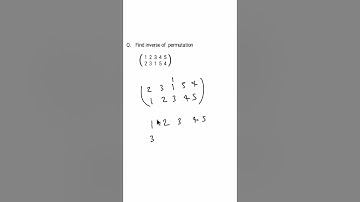 Inverse of permutation #short video # group theory |symmetric group|B.sc math |M.sc maths