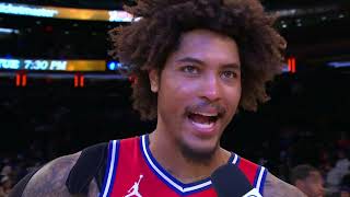 Kelly Oubre Jr reacts to 76ers defensive showcase without Embiid Maxey NBA on ESPN