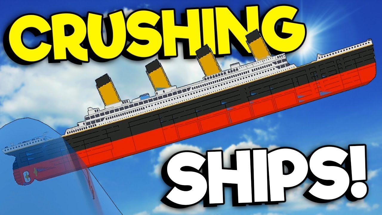 Crushing The Titanic With A Tsunami Sinking Simulator 2 Gameplay