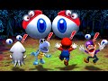 Mario Party 8 Mingames - Mario vs Dry Bones vs Blooper vs Waluigi