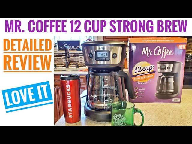 The Mr. Coffee BVMC-PC05BL3 5-Cup Programmable Mini Brew Coffee Maker(Cracked)