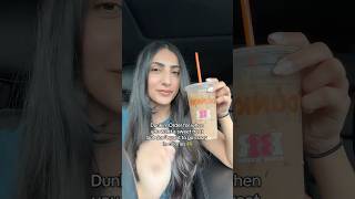 Lower Calorie Dunkin’ Order! #dunkindonuts #dunkin #lowcalorie #dunkinrun #icedlatte #dunkinlove
