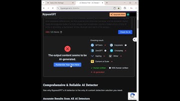 BypassGPT an AI detector! #shorts #bypassgpt #ai #dezinnia #dezlearn #happylearning