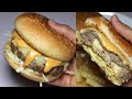 Grilled Beef burger, Cheese Stuffed Burger By Recipes of the World(Eid Special)