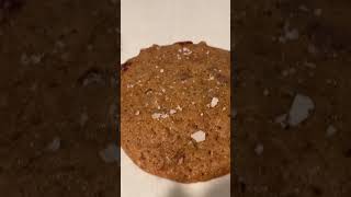 Homemade sourdough Ghirardelli chocolate chip cookies with toasted pecans w Molokai salt sprinkles