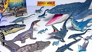 NEW Nothosaurus! VS Mosasaurus & Prehistoric Marine Reptiles Toys! Jurassic World Dinosaurs Toys