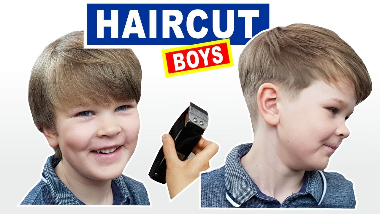 HOME HAIRCUT TUTORIAL | How To Cut Boys Hair With Clippers - YouTube