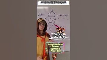 Similarity: 3 Similarity Shortcuts in less than 2 minutes #maths #donkeykong #geometry