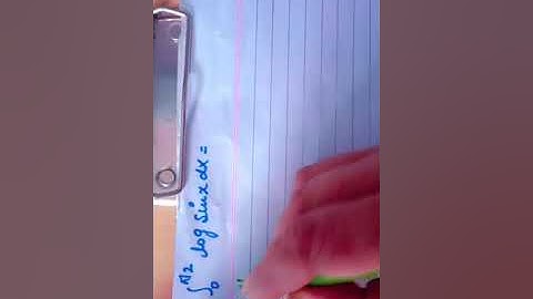 Integration of log sin x with limit 0 to π/2    (Class 12)