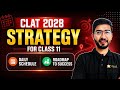 CLAT 2028 Strategy for Class 11: Daily Schedule & Preparation Roadmap | Keshav Malpani