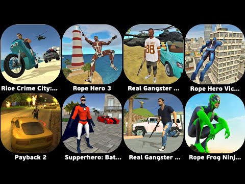 Rio Crime City Mafia Gangster Rope Hero 3 Real Gangster Crime Payback 2 Superhero Battle For Justice 
