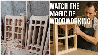 Crafting a Perfect Wooden Window: Step-by-Step in My Workshop 🔨| Precision & Craftsmanship