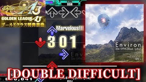 【DDR A3】 Environ [De-SYNC] (feat. lythe) [DOUBLE DIFFICULT] 譜面確認＋クラップ