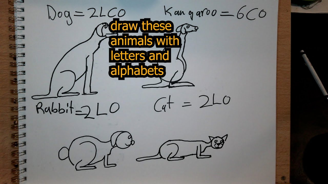 New Year, New Skills: Draw Animals Using Letters & Numbers