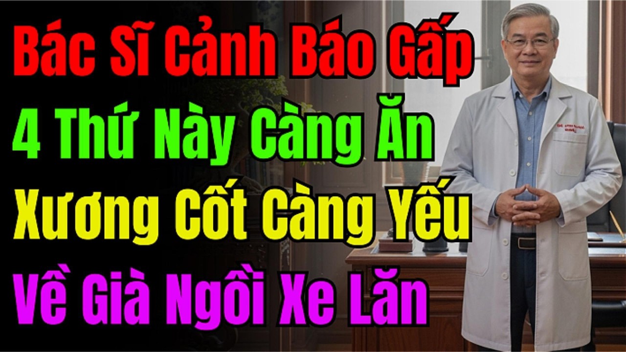 Cảnh báo! 4 Món Ăn Hàng Ngày Âm Thầm Phá Hủy Xương, Uống Canxi Mãi Vẫn Gãy Như Chơi.