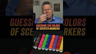 Blind Person Tries Guessing The Colors of Scented Markers