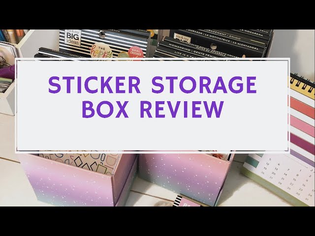 The Happy Planner Sticker Storage Box Review - YouTube