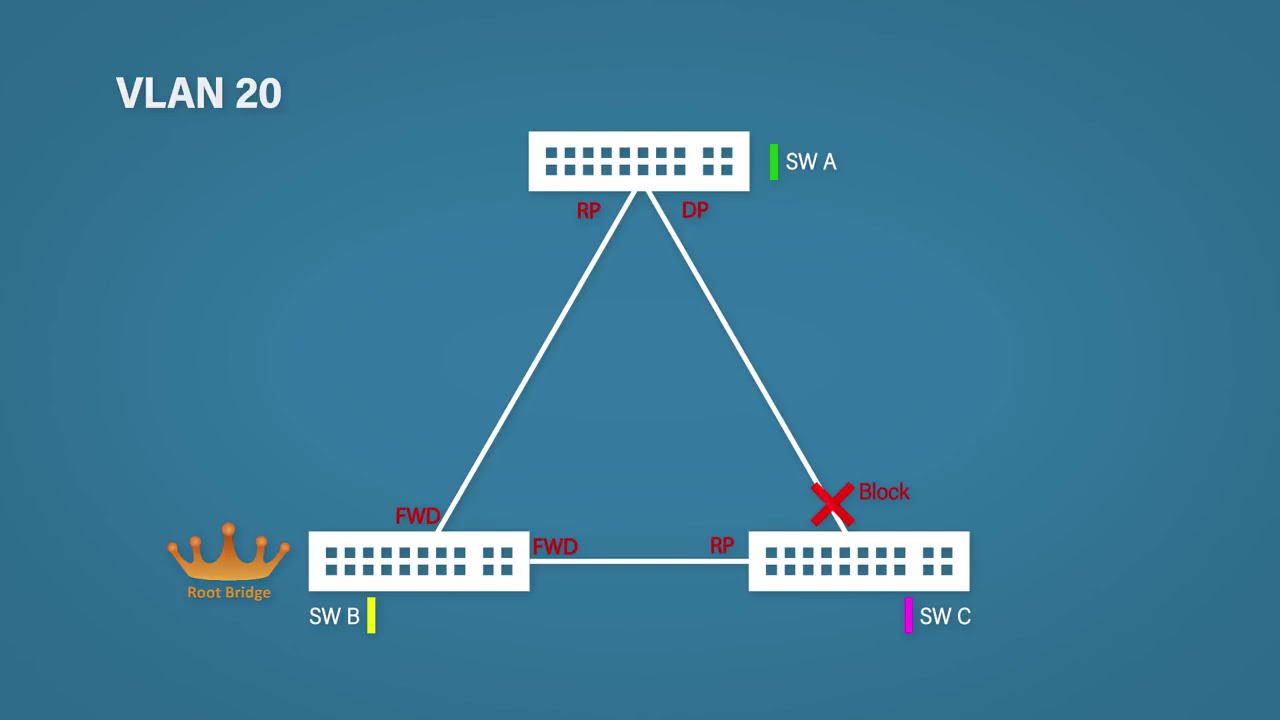 Spanning Tree Protocol Explained Step by Step - YouTube