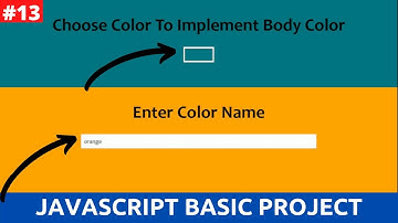 Javascript Basic Project In Hindi Part 13 || dynamic body color change || programmer shakil