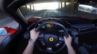 A day with red ferrari 458 spider - pov drive part 2