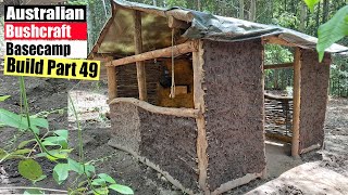 Part 49 [ It&#39;s all a facade! ] Australian Bushcraft Basecamp Build