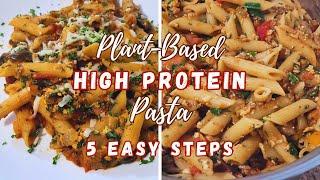 HIGH PROTEIN Plant Based Dinner Idea for Family of 6 | Vegan Pasta Recipe 🍝✨