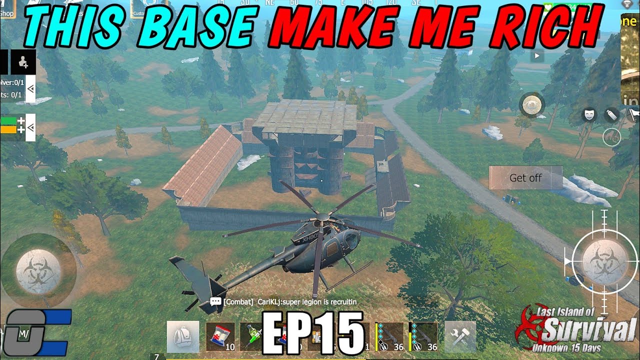 [Day15] THIS BIG BASE RAID MAKE ME SUPER RICH || EP15 || LAST ISLAND OF SURVIVAL HINDI GAMEPLAY